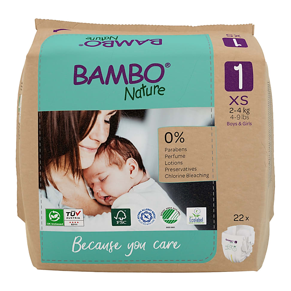 Image of Bambo Nature Luier - New Born - maat 1 22 stuks