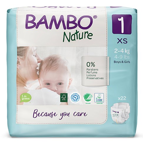 Bambo Nature Luier - New Born - maat 1 (22 stuks)