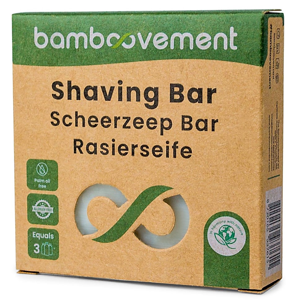 Image of The Bamboovement Scheerzeep Bar zonder zeep