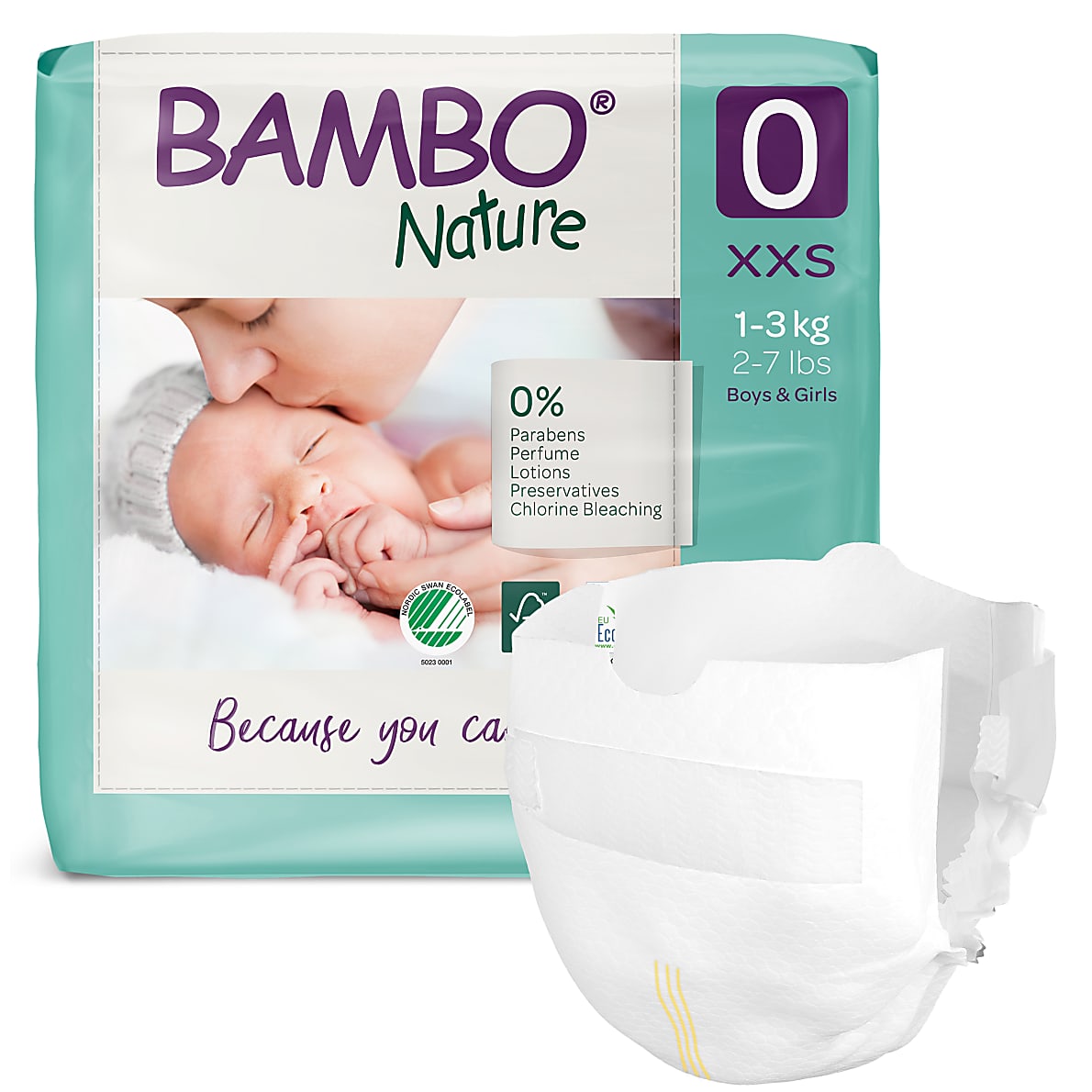 Bambo Nature Luiers maat 0 | Big Smile