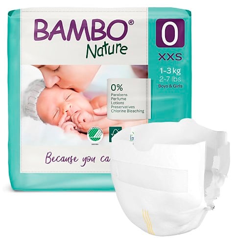 Bambo Nature Luiers - Prematuur - maat 0 (24 stuks)