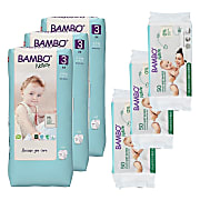 Bambo Nature Luier Maat 3 (156 stuks) + Billendoekjes (150 stuks)