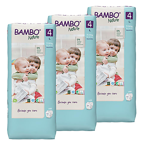 Bambo Nature Luiers Maat 4 Voordeelverpakking (144 stuks)