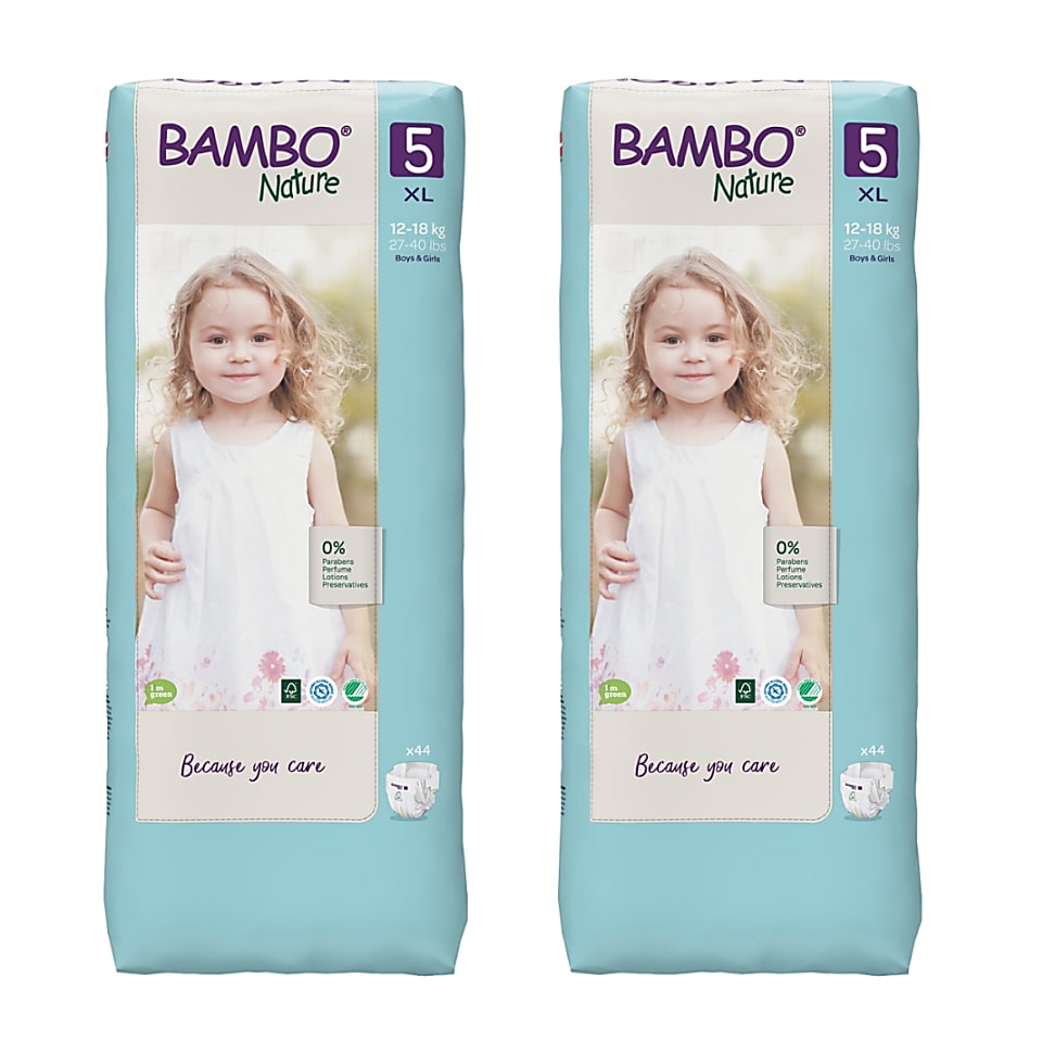 Image of Bambo Nature Luier Maat 5 Jumbo Voordeelverpakking 88 luiers