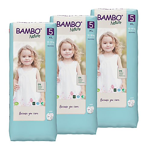 Bambo Nature Luiers Maat 5 Voordeelverpakking (132 stuks)