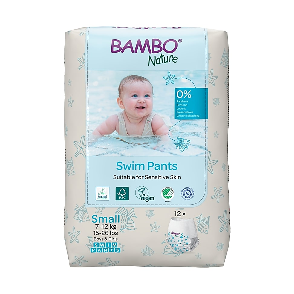 Image of Bambo Nature Zwemluierbroekjes Maat S 7-12 kg