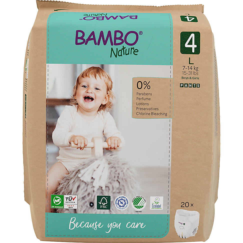 Image of Bambo Nature Trainingsbroekje - L - maat 4 20 stuks