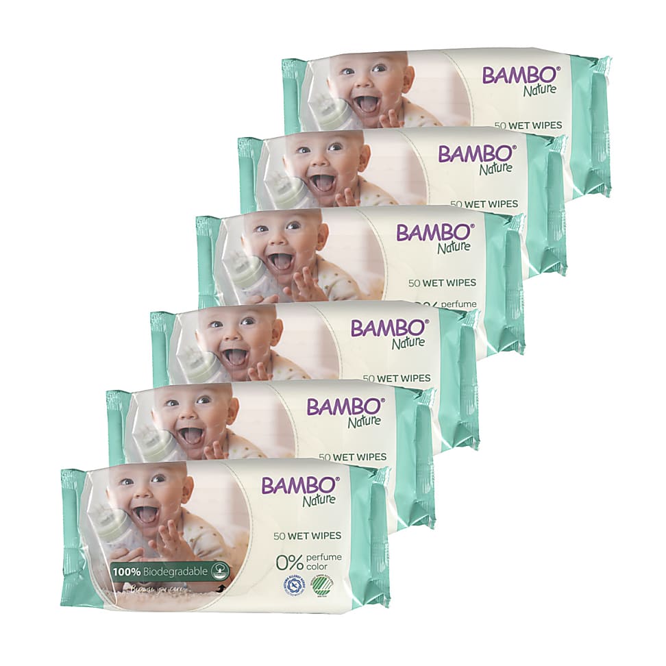 Image of Bambo Nature Voordeelverpakking Babydoekjes 300 doekjes