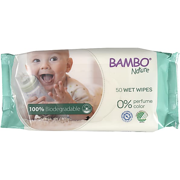 Image of Bambo Nature 100% Biologisch Afbreekbare Doekjes x50