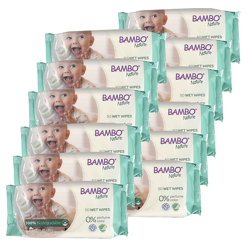 Image of Bambo Nature Voordeelverpakking Babydoekjes 600 doekjes