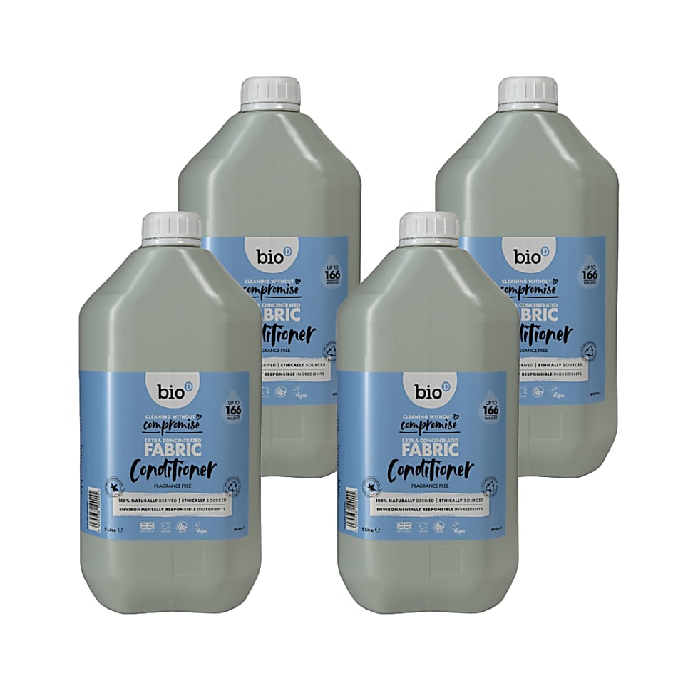 Image of Bio-D Wasverzachter Geurvrij 5L Refill bundel