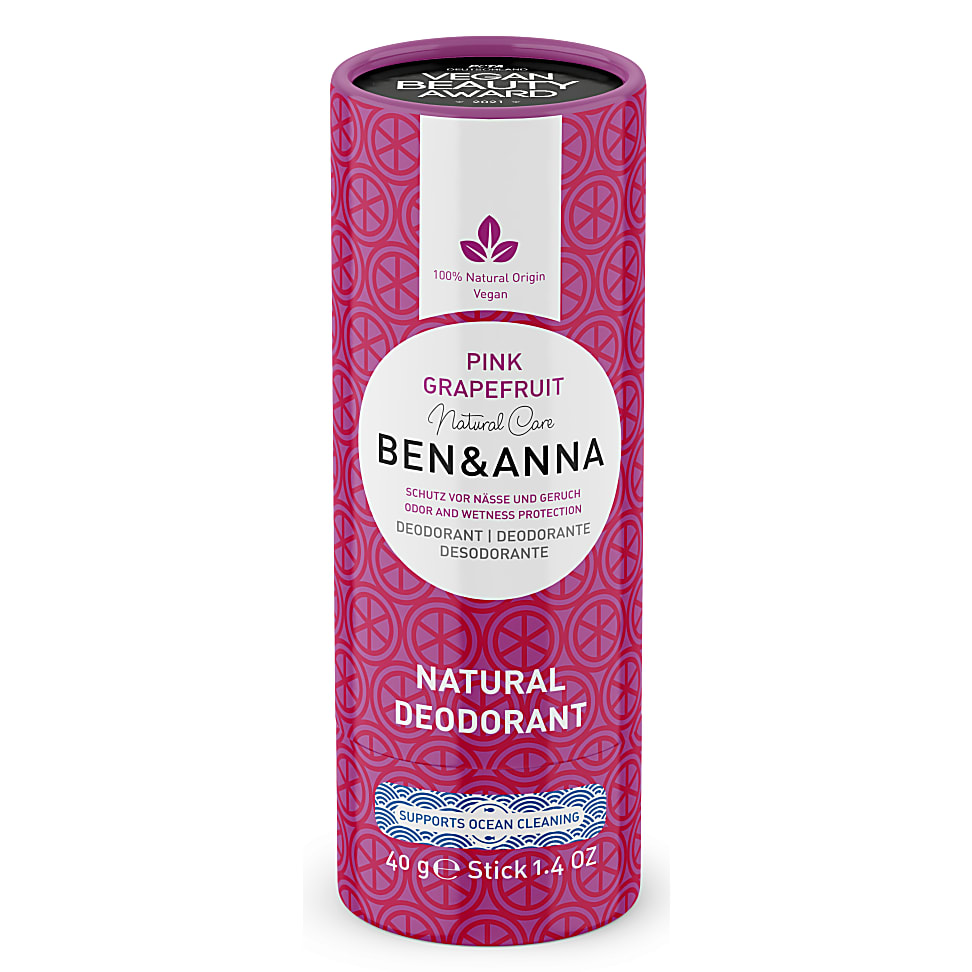 Image of Ben & Anna Papertube Deodorant 40g - Pink Grapefruit
