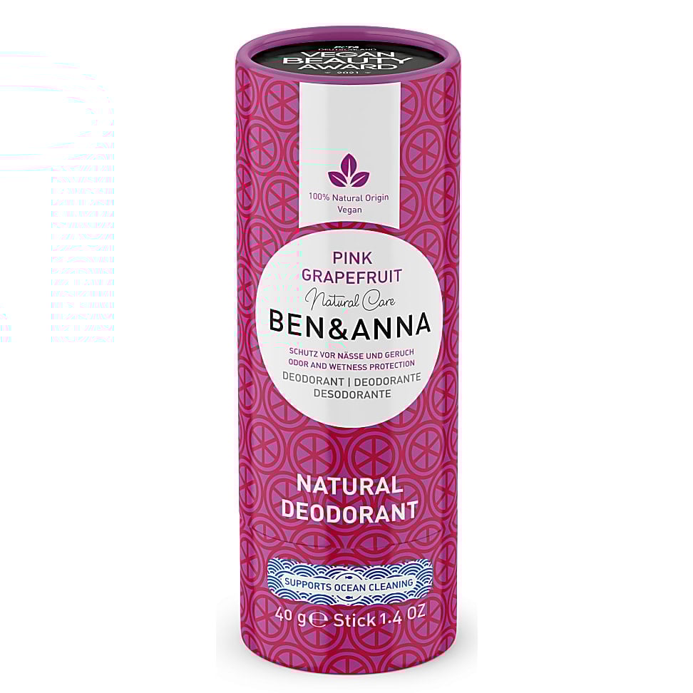 Ben & Anna Papertube Deodorant 40g - Pink Grapefruit 4260491222282