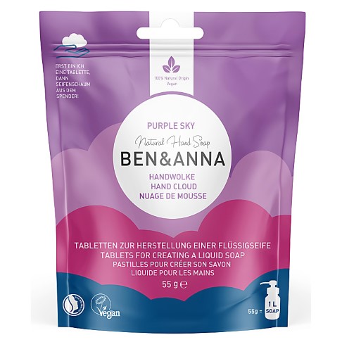 Ben & Anna Hand Cloud Zeeptabletten Purple Sky