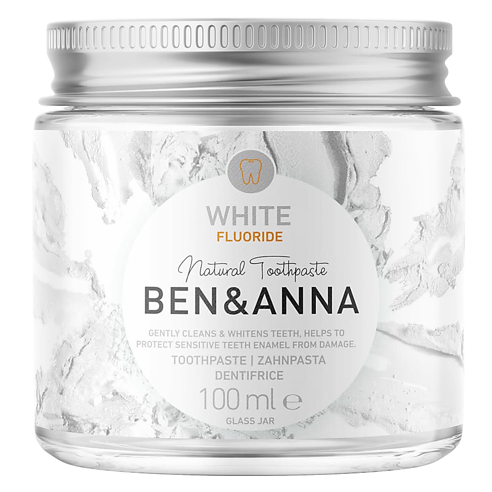 Image of Ben & Anna Tandpasta met Fluoride - White