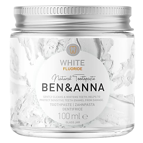 Ben & Anna Tandpasta met Fluoride - White