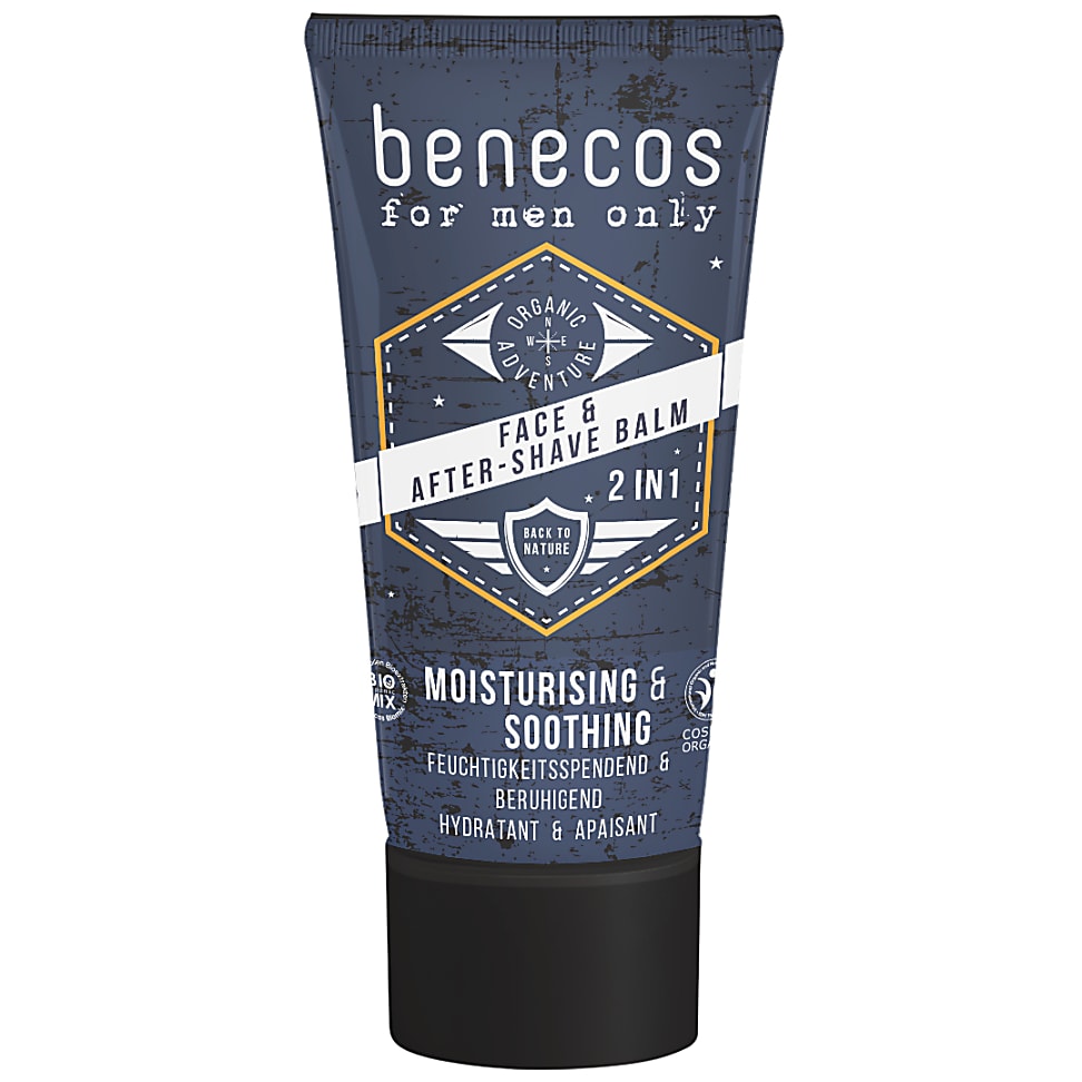 Image of Benecos For Men Only Face & Aftershave Balm 2in1