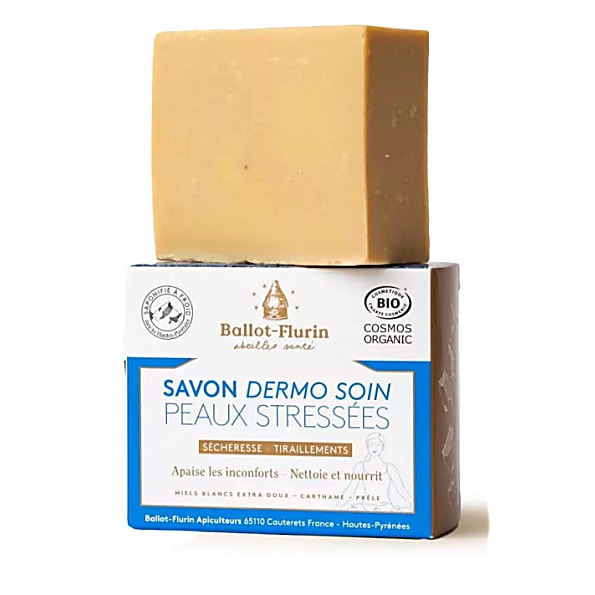 Image of Ballot Flurin Organic Dermo-Care Soap - Gestreste huid 100g