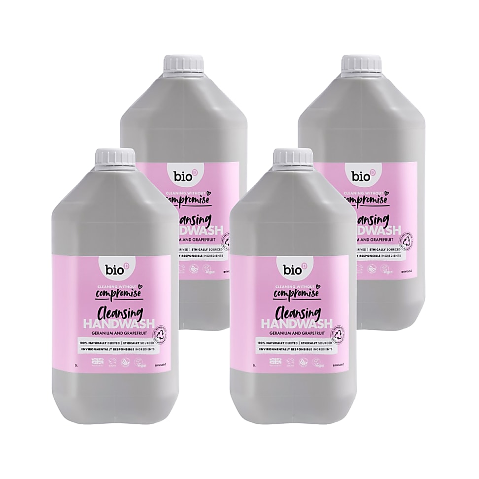 Image of Bio-D Geranium & Grapefruit Reinigende Handzeep 5L Refill Bundel