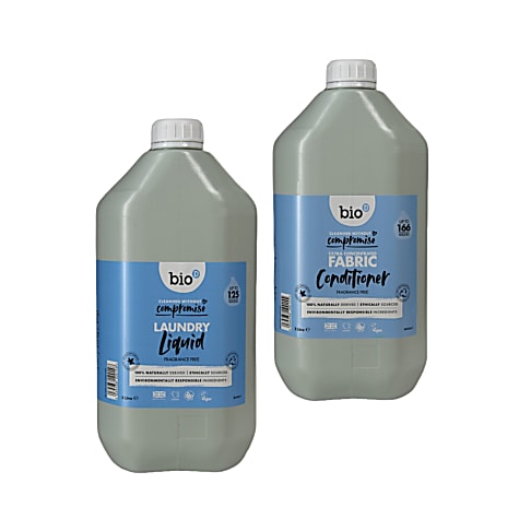 Bio-D Wasverzachter & Wasmiddel Geurvrij 5L Refill Bundel