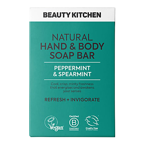 Beauty Kitchen Natural Hand & Lichaamszeep Bar Peppermint & Munt