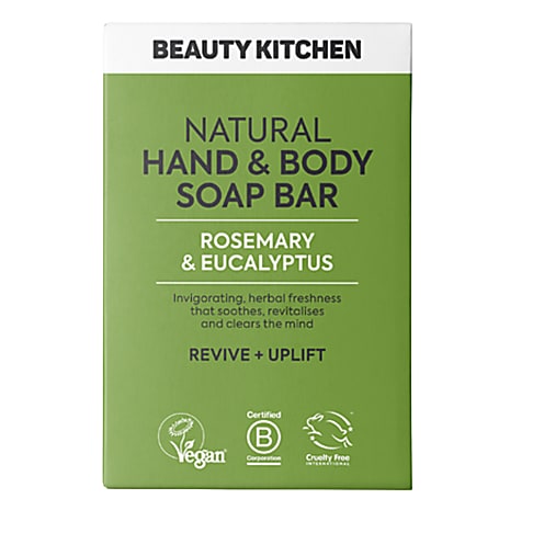 Beauty Kitchen Natural Hand & Lichaamszeep Bar Rozemarijn & Eucalyptus