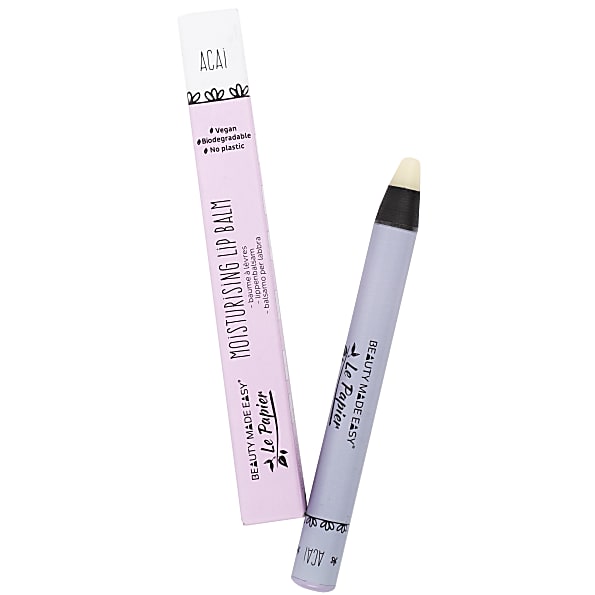 Beauty Made Easy Le Papier Lippenbalsem - Acai plasticvrij 5712514020034