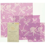 Bee's Wrap 3-pack Assorted 'Mimi's Purple' small/medium/large
