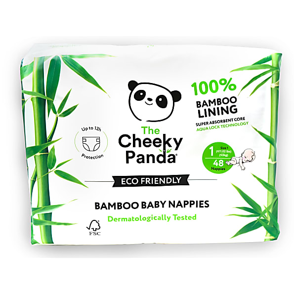 Image of Cheeky Panda Bamboe Baby Luiers Maat 1 2.5kg
