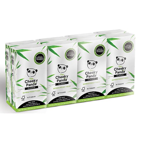 The Cheeky Panda Bamboo Zakdoeken (8x 10 stuks)
