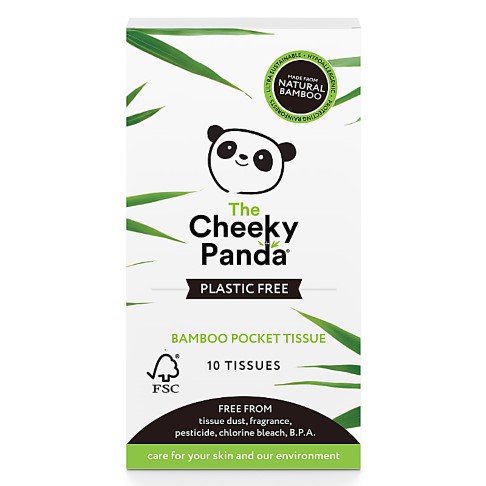 Cheeky Panda Bamboo Pocket Tissues Plasticvrij