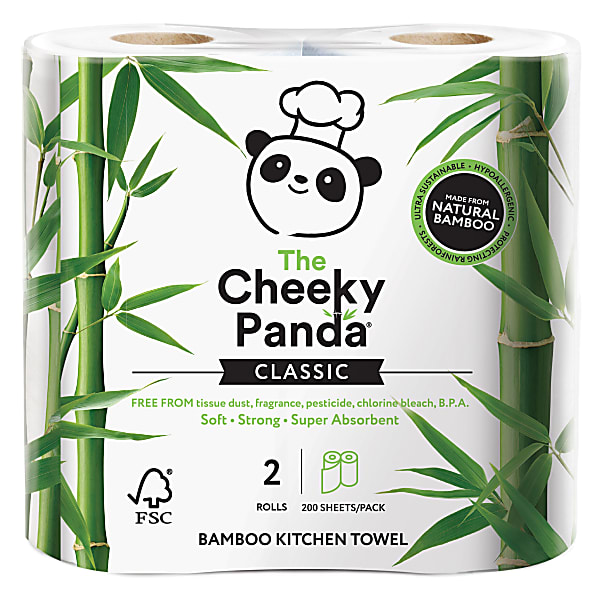 Image of The Cheeky Panda Bamboo Keukenrol 2 stuks