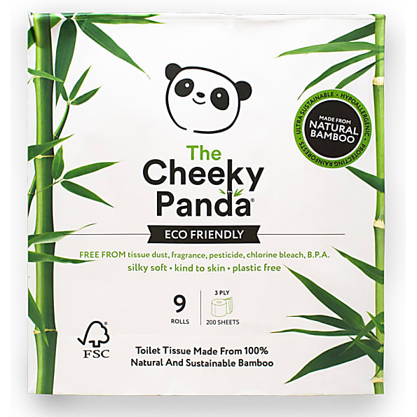 Image of The Cheeky Panda Bamboe Toiletpapier - 9 rollen