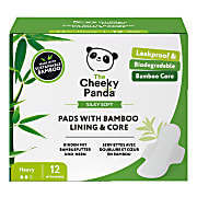 The Cheeky Panda Maandverband met Bamboe Voering & Kern - Heavy (12 stuks)