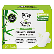 The Cheeky Panda Maandverband met Bamboe Voering & Kern - Light (15stuks)