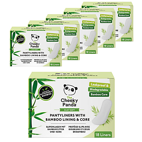 The Cheeky Panda Inlegkruisjes met Bamboe Voering & Kern (6x18 stuks)