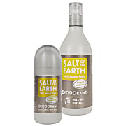 Salt of the Earth Amber & Sandalwood Roll on Deodorant + Refill