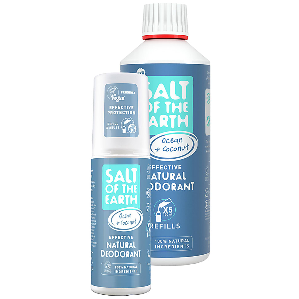Image of Salt of the Earth Ocean & Coconut Deodorant spray + Refill