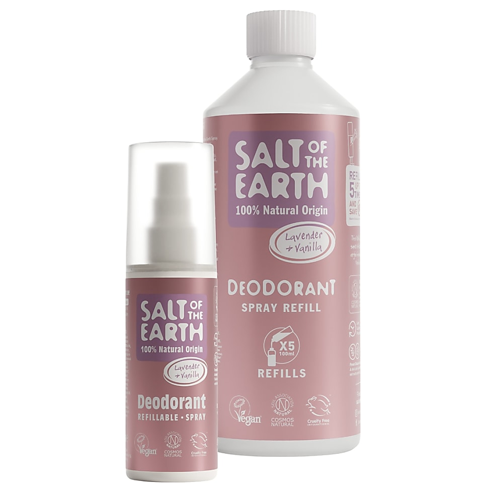Image of Salt of the Earth Lavender & Vanille Deodorant spray + Refill