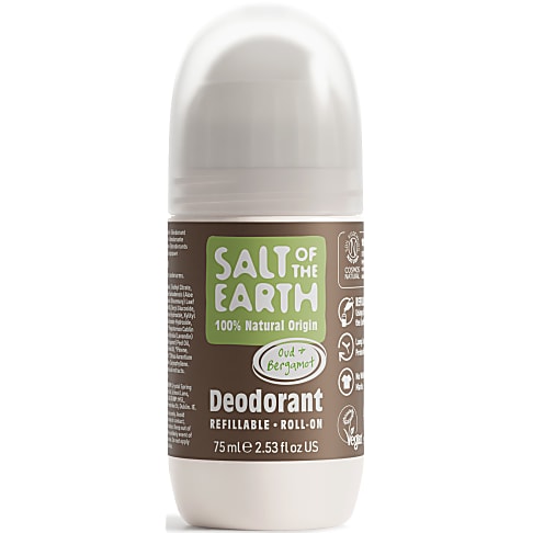 Salt of the Earth Hervulbare Roll-on Deodorant - Oud & Bergamot