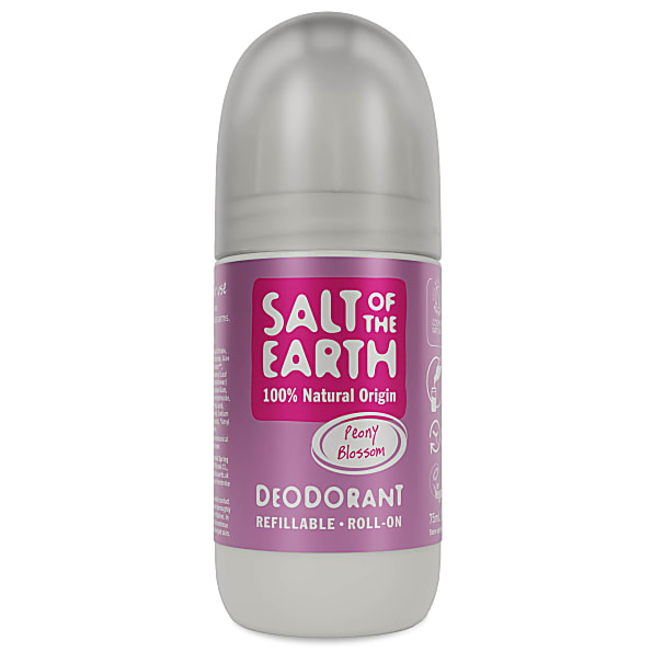 Image of Salt of the Earth Hervulbare Roll-on Deodorant - Peony Blossom