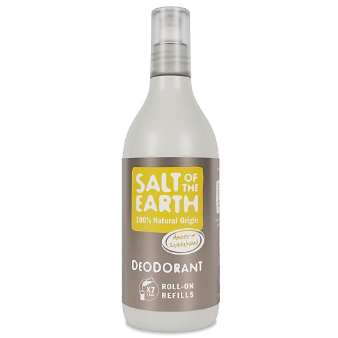 Salt of the Earth Deodorant Roll-on Refill - Amber & Sandelhout