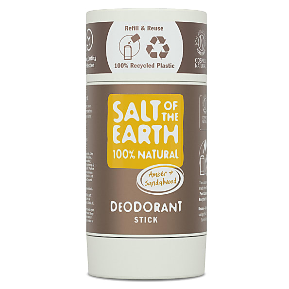 Image of Salt of the Earth Amber & Sandalwood Deodorant Stick - Navulbaar