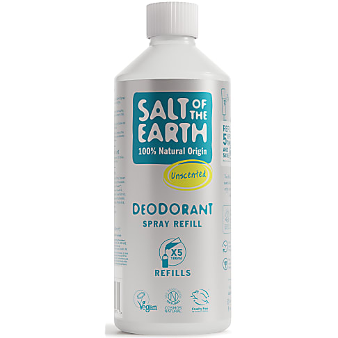 Salt of the Earth Deodorant Spray Parfumvrij Refill 500ml