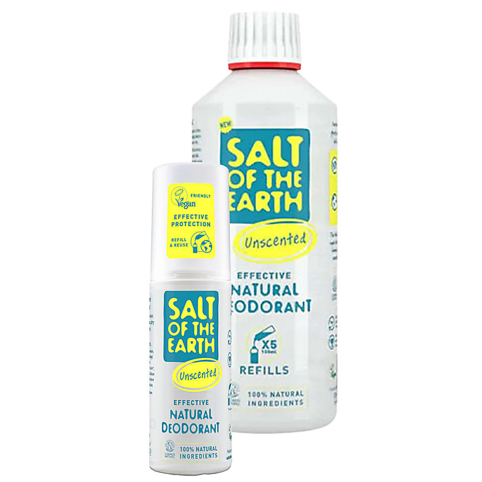 Image of Salt of the Earth Parfumvrij Deodorant spray + Refill
