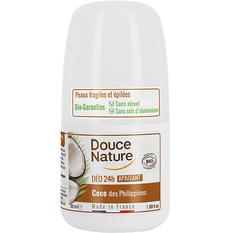 Image of Douce Nature Roll-On Deodorant Kokosnoot gevoelige huid