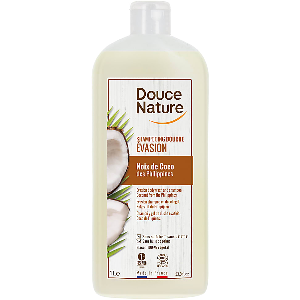 Memoriseren vaas telegram Douce Nature - Douchegel & Shampoo Iedere Dag (Kokos) 1L