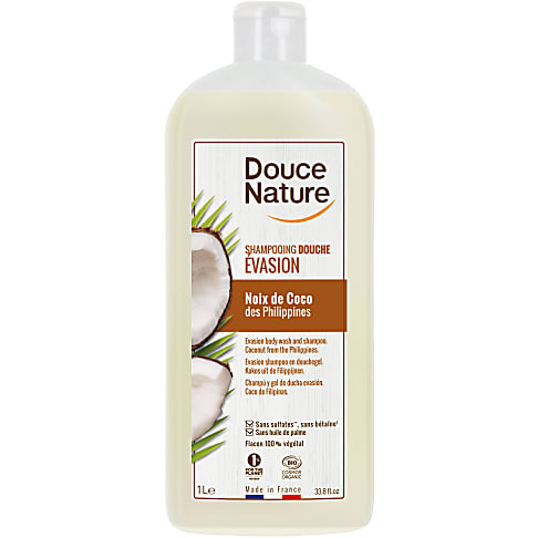 Douce Nature - Douchegel & Shampoo Iedere Dag (Kokos) 1L