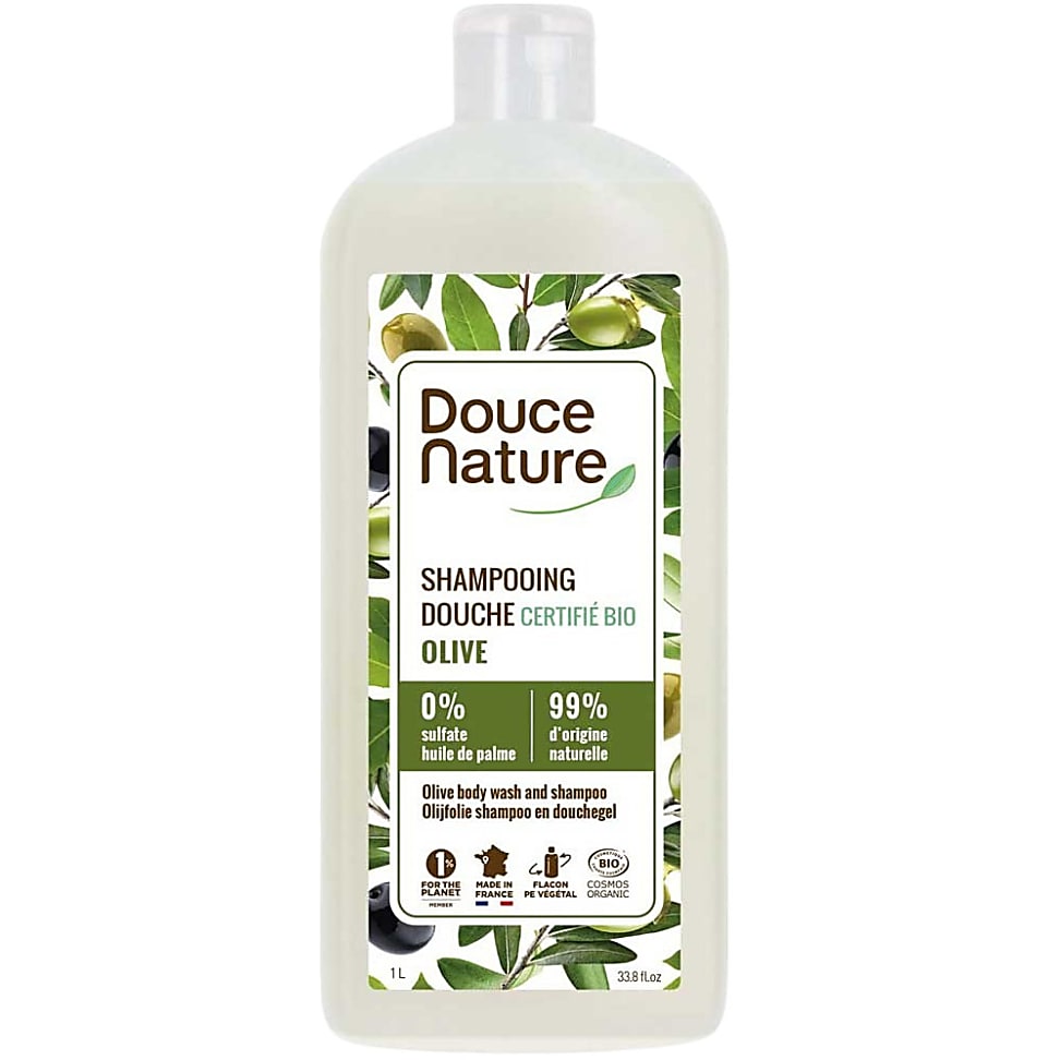 Image of Douce Nature Shampoo & Douchegel Olijfolie 1L