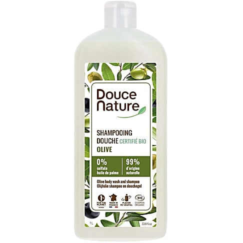 Douce Nature Shampoo & Douchegel Olijfolie 1L